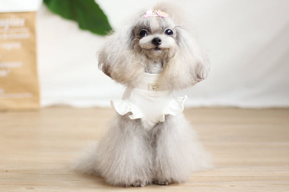 Vestido con Tirantes Estampado para Perros Pequeños