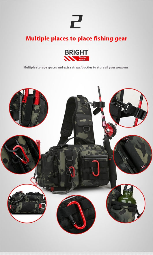 Bolsa de Pesca Multifuncional Impermeable para Aventuras al Aire Libre - Image 20