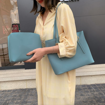 Bolso Tote Minimalista de Gran Capacidad - Diseño Versátil para Cualquier Ocasión - Image 7
