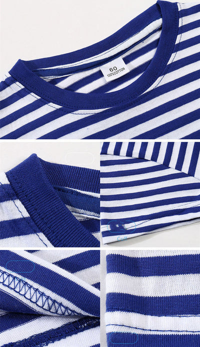 Camiseta Infantil a Rayas Azul y Blanco - Image 13