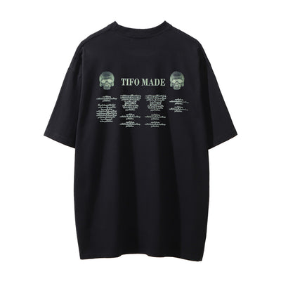 Camiseta Manga Corta con Estampado Calavera para Hombre - Image 19