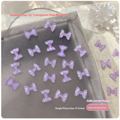 Set de 50 Moños de Resina Transparente para Diseño de Uñas - Image 14