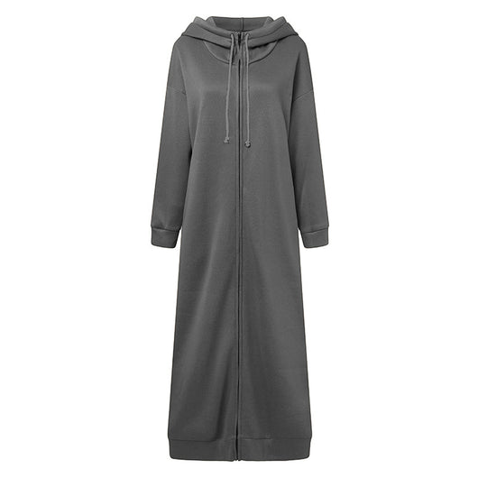 Abrigo Hoodie de Felpa Casual de Manga Larga para Mujer - Image 11