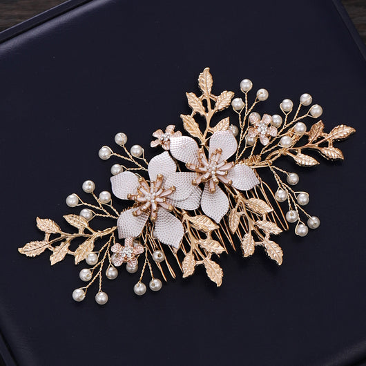 Peineta Nupcial con Perlas para Novia - Accesorio para el Cabello de Boda - Image 6