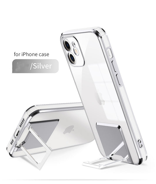 Funda Transparente con Soporte Electroplateada de Protección Total - Image 14
