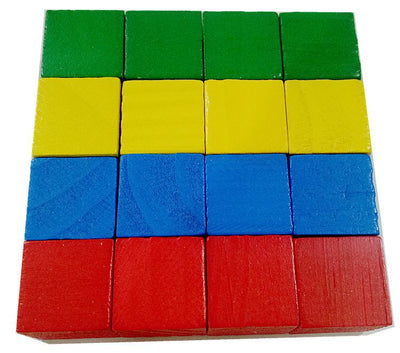 Juego de Bloques de Construcción Cubos para Enseñanza de Matemáticas en Madera - Image 4
