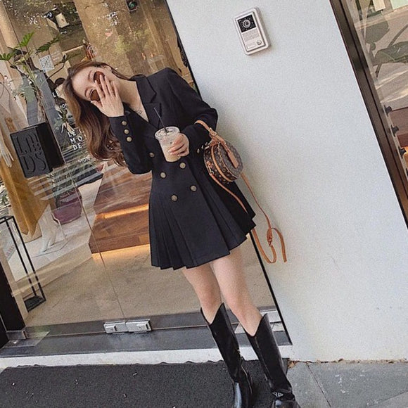 Black Long Sleeve Executive Dress - Professional Elegance