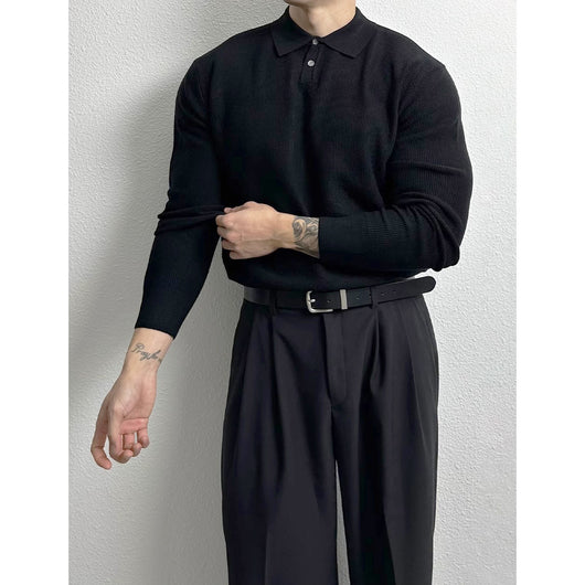 Suéter Ejecutivo Slim Fit Estilo Británico para Hombre - Image 7