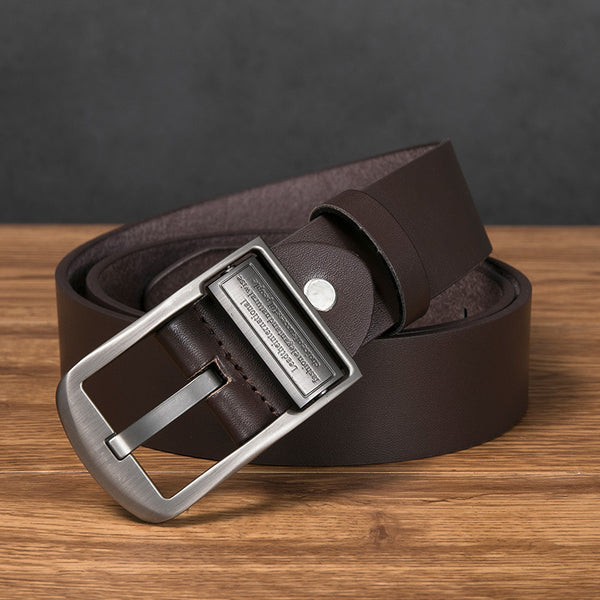 Cinturón Retro de Cuero PU para Hombre - Estilo Casual