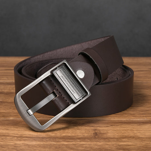 Cinturón Retro de Cuero PU para Hombre - Estilo Casual