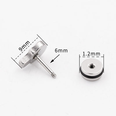 Aretes de Calavera en Acero Titanio Hipoalergénico para Hombre - Image 11