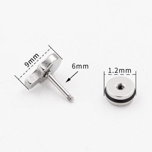 Aretes de Calavera en Acero Titanio Hipoalergénico para Hombre - Image 11