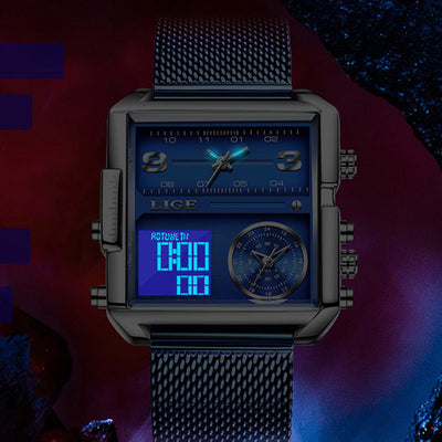 Reloj Deportivo Dual Display Sumergible para Hombre - Image 9