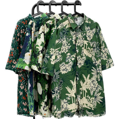 Camisa Floral Vintage con Estampado Óleo para Hombre - Image 3