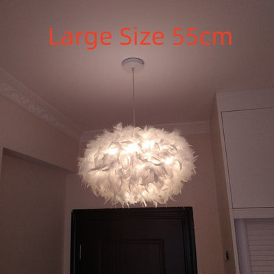 Lámpara de Techo Moderna Plumas para Sala y Dormitorio - Image 8