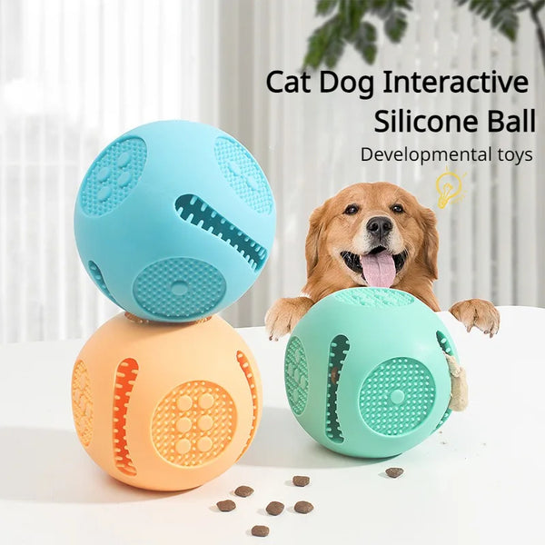 Juguete Interactivo de Silicona para Perros con Dispensador de Alimento