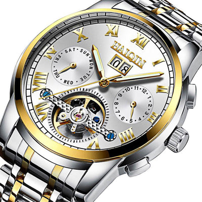 Reloj Automático Mecánico Hueco Luminoso Resistente al Agua para Hombre - Image 9