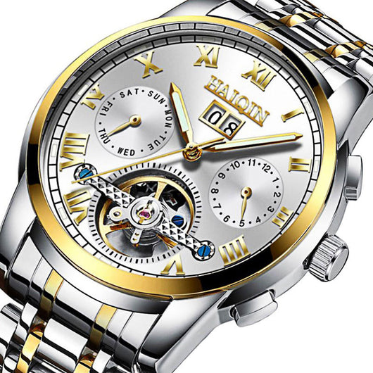 Reloj Automático Mecánico Hueco Luminoso Resistente al Agua para Hombre - Image 9