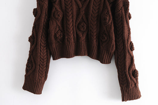 Suéter Corto Tejido para Otoño e Invierno - Base Versátil - Image 11