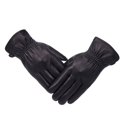Guantes de Motocicleta Impermeables de Piel Gamuza con Forro Polar - Image 13