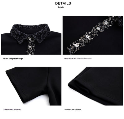 Blusa Suelta con Escote Cuadrado y Lentejuelas - Image 8