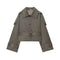 Abrigo Trench Coat Elegante para Mujer con Cuello Tipo Solapa