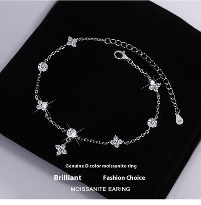 Pulsera de Moissanita Platinada en Plata 925 - Image 9