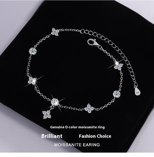 Pulsera de Moissanita Platinada en Plata 925 - Image 9