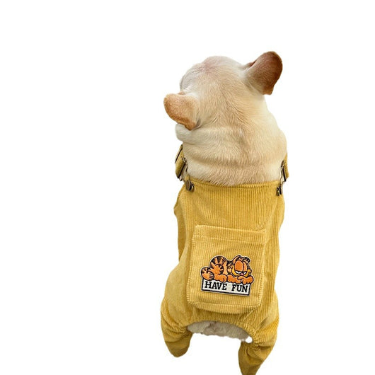 Mono Tipo Pana para Mascotas con Bolsillos Tridimensionales - Image 5