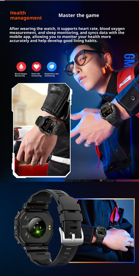 Reloj Inteligente con Llamadas Bluetooth, Monitor de Frecuencia Cardíaca y Sueño - Image 12