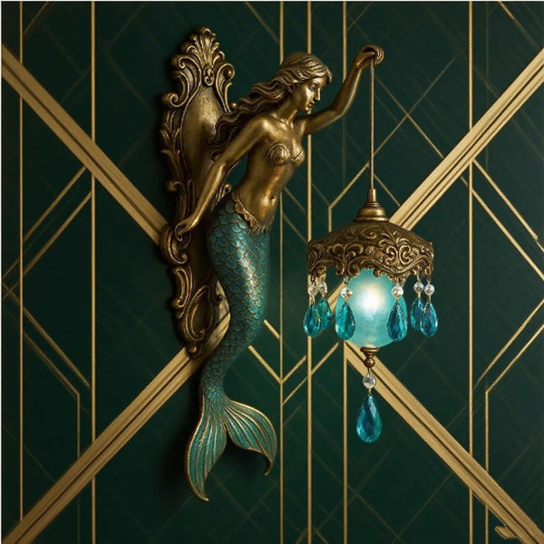 Lámpara de Pared Mitología Sirena Marina