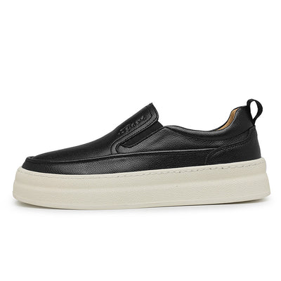 Zapatos Casuales de Cuero para Hombre con Plataforma y Diseño Slip-on - Image 12