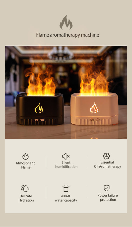 Difusor de Aroma con Efecto Llama - Humidificador Silencioso para el Hogar - Image 10