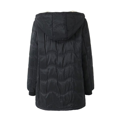 Sudadera con Capucha Estampado Geométrico Onda - Algodón Térmico Forrado - Image 26