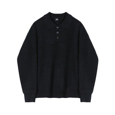 Polo Tejido Hombre Estilo Coreano Oversize - Image 3