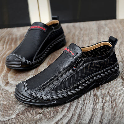 Zapatos Casuales de Cuero para Hombre - Estilo Simple y Versátil