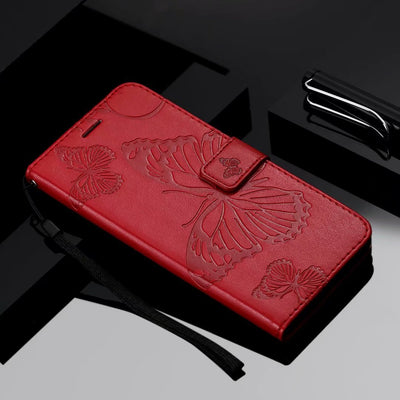 Funda de Cuero para Teléfono con Mariposa Prensada - Image 16