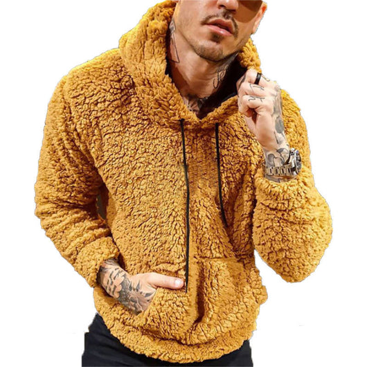 Sudadera de Terciopelo con Estampado de Letras y Cordones para Hombre - Image 6
