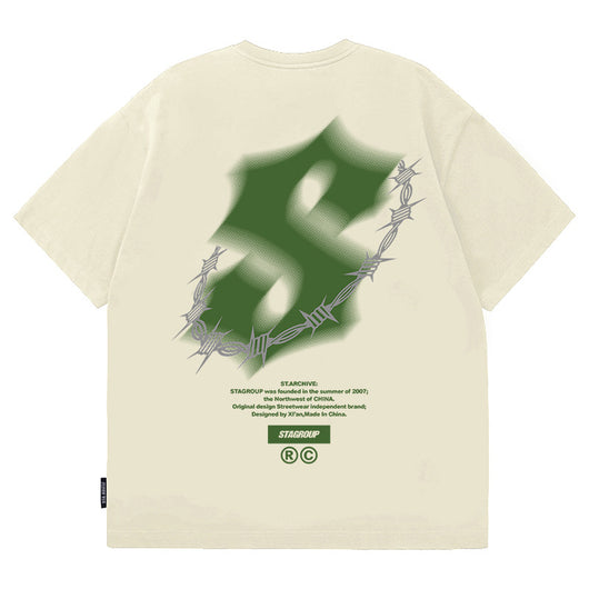 Camiseta Retro Americana de Manga Corta para Hombre - Verano - Image 8