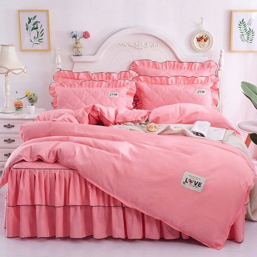 Juego Completo de Cama Acolchado Otoño-Invierno: Sábana, Cubrecama Princesa y Funda Nórdica - Image 11