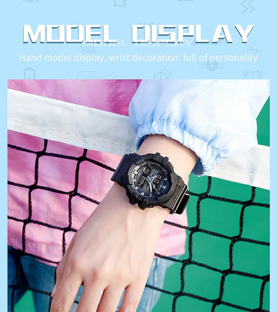Reloj Deportivo Digital Dual Display Pantalla Grande Luminoso Resistente al Agua Unisex - Image 47