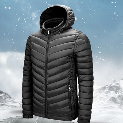 Chaqueta de Plumón Corta para Hombre - Algodón y Abrigo Ligero - Image 4