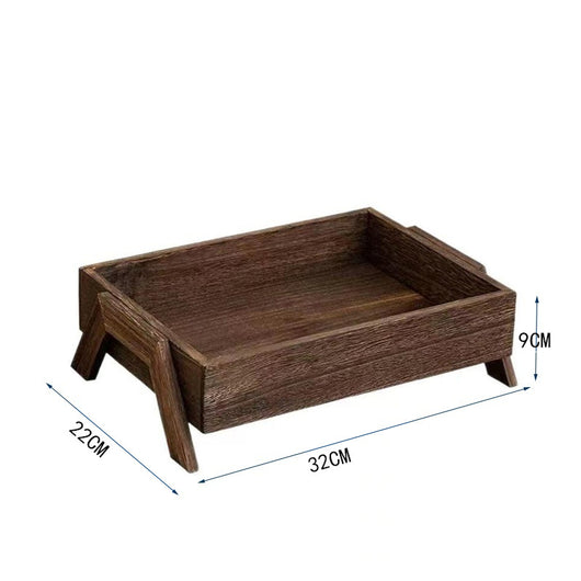 Bandeja de Almacenamiento en Madera Maciza Rectangular - Image 2