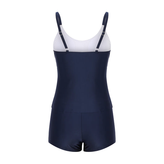Traje de Baño Deportivo para Mujer con Diseño de Rayas y Corte Moderno - Image 5