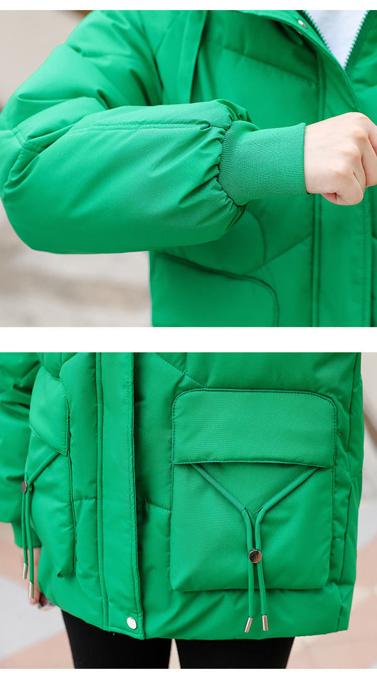 Abrigo Acolchado Coreano Oversize con Relleno de Plumón - Image 15