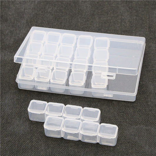 Organizador de Almacenamiento con 28 Compartimentos para Abalorios, Strass y Accesorios de Manicura - Image 10