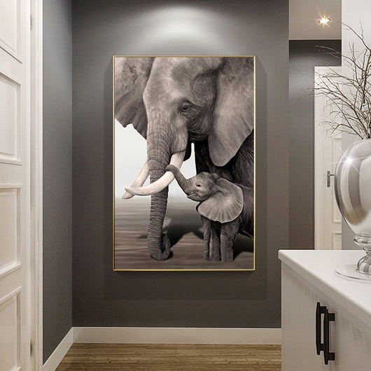 Cuadro Decorativo Elefante en Lienzo sin Marco - Image 5