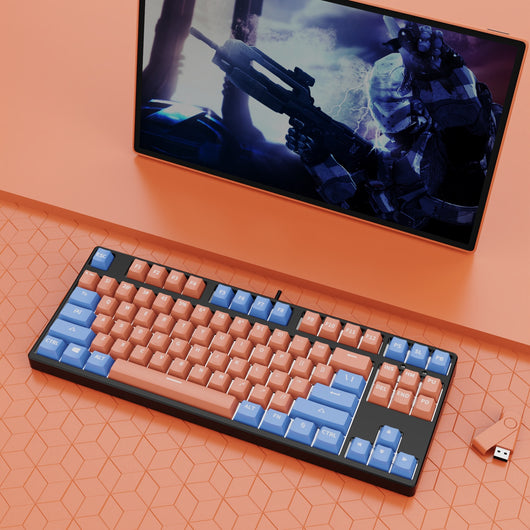 Teclado Mecánico Gaming 87 Teclas Hot Swap Intercambiable Dual Color - Image 18