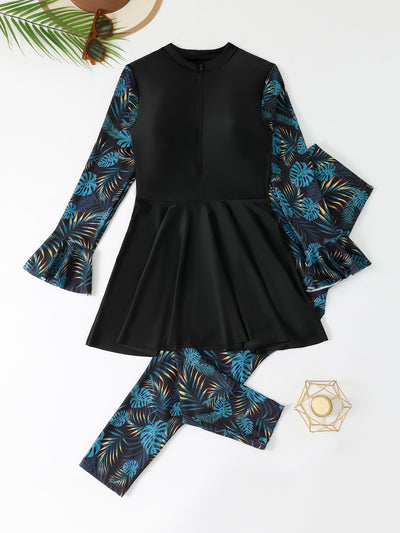 Traje de Baño Deportivo Talla Grande con Pantalón Dividido para Surfing - Image 8