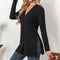 Cardigan Tejido Largo Casual con Botones Múltiples